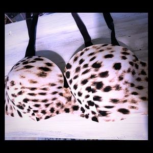 Leopard print bra